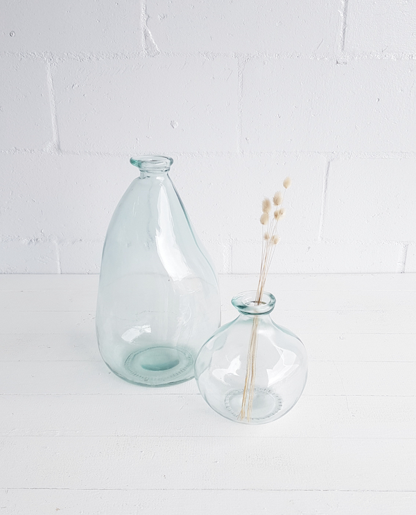 Recycled glass Vases